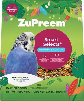 ZuPreem Smart Selects Parakeet Food, 2lb