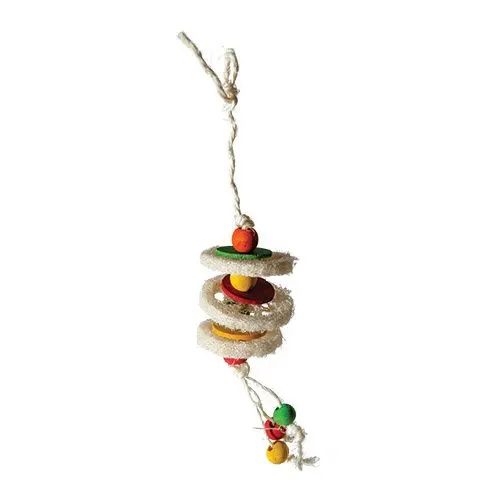 Caitec Featherland Paradise Loofa Sandwich Dangle, Medium