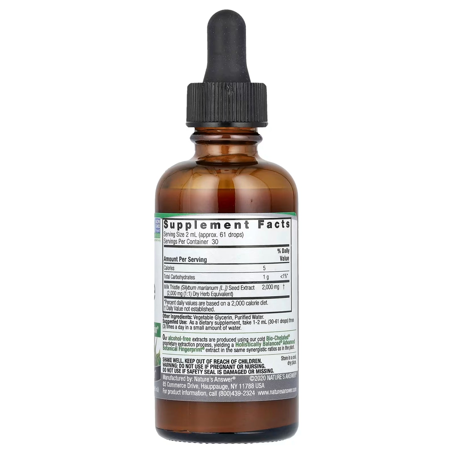 Nature's Answer Milk Thistle Seed, 1oz.