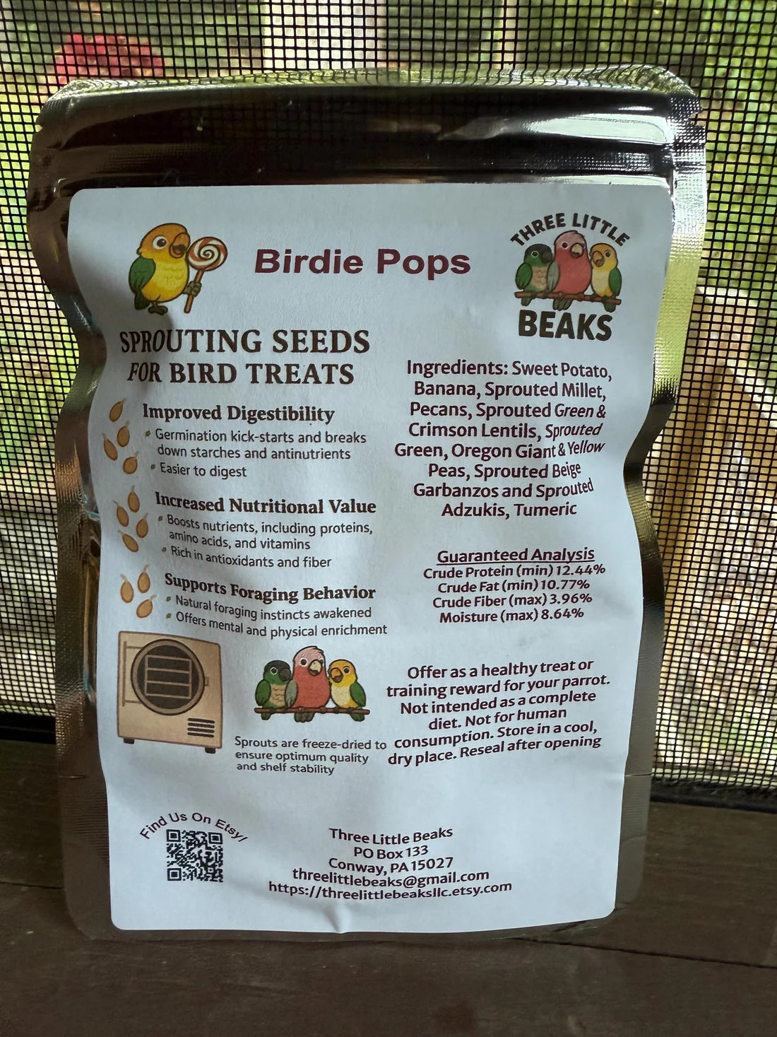 Three Little Beaks-Birdie Pops, 2pk