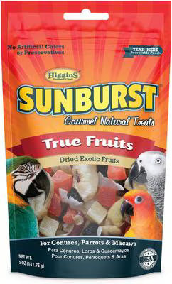 Higgins Sunburst True Fruits Dried Exotic Fruits Bird Treats, 5oz