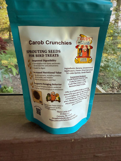 Three Little Beaks-Carob Crunchies, Full Slices, .75oz