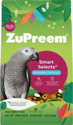 ZuPreem Smart Selects Parrot & Conure Food, 4lb