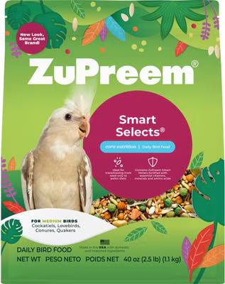 ZuPreem Smart Selects Medium Sized Bird Food, 2.5lb