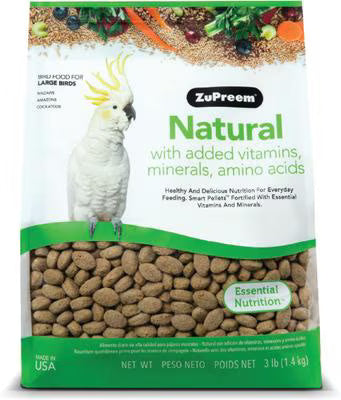 ZuPreem Natural Daily Large Bird Food, 3lb