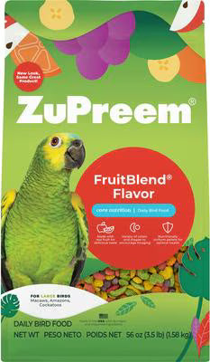 ZuPreem FruitBlend Flavor with Natural Flavors Daily Large Bird Food, 2lb