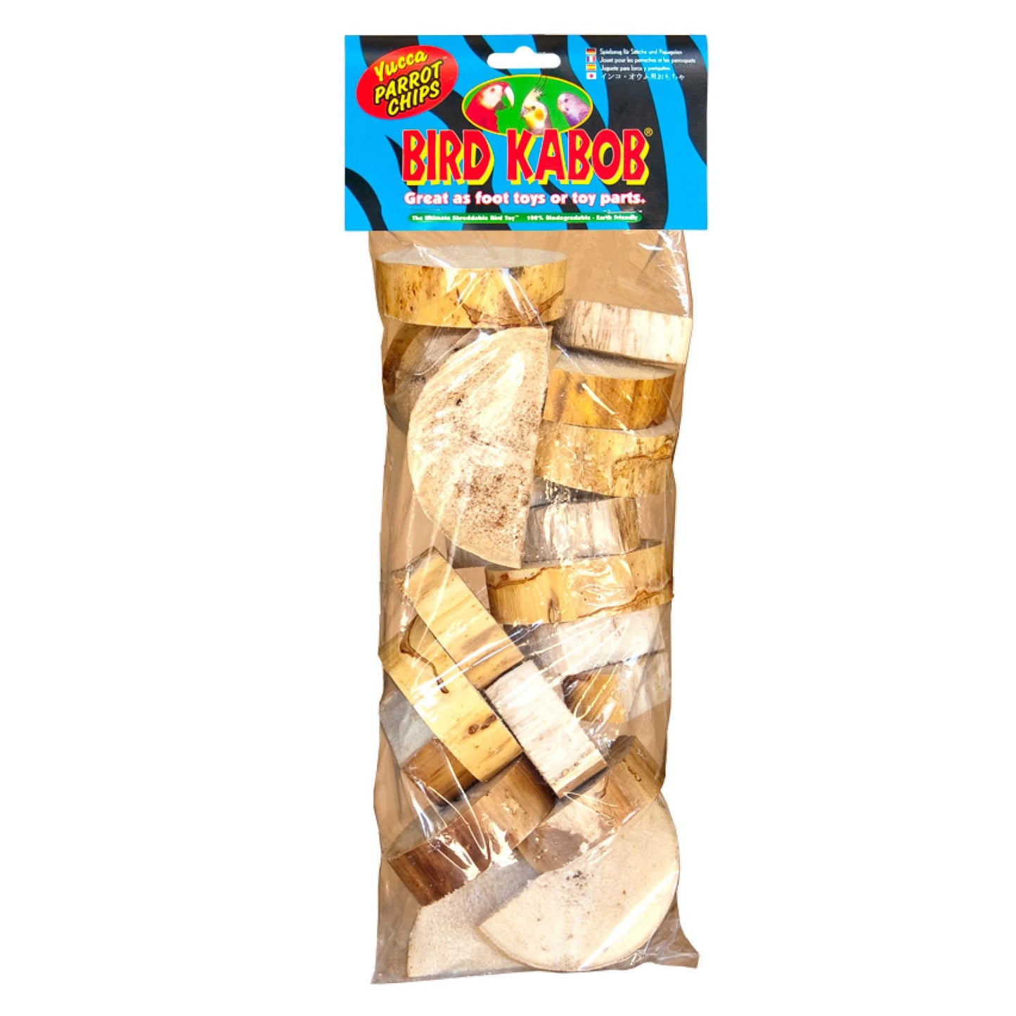 WES, Yucca Parrot Chips – Assorted up to 3″ dia x 3/4″ thick