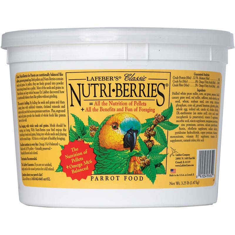 Lafeber's - NUTRI-BERRIES – CLASSIC – PARROT – 3.25 LB
