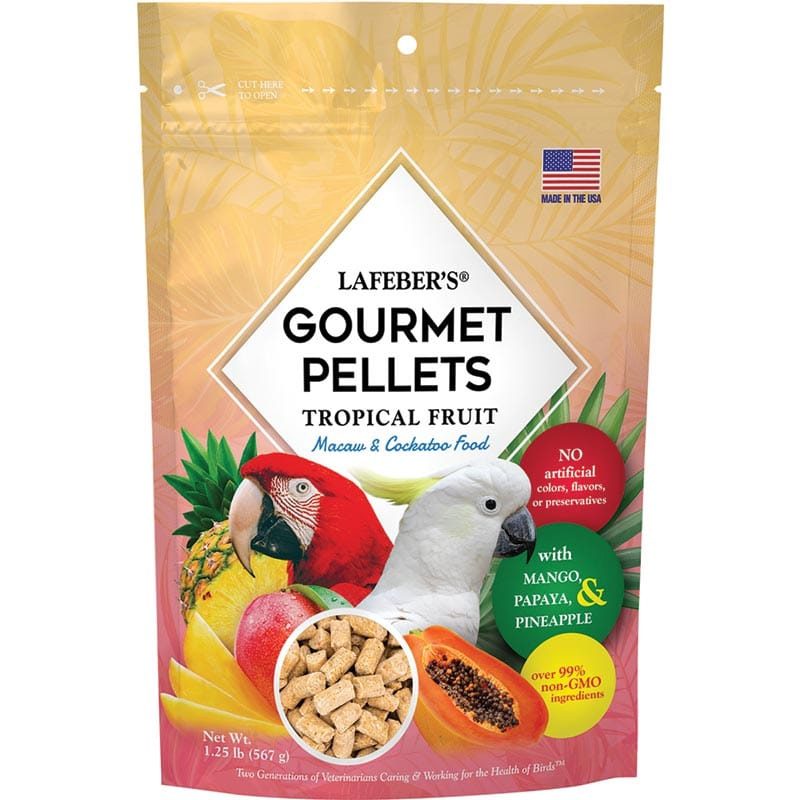 Lafeber's - MACAW/COCKATOO TROPICAL FRUIT GOURMET PELLETS – 1.25 LB