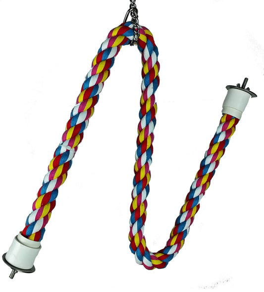 Happy Beaks x AE Cage - Large Cotton Cable Perch- 1" x 36"