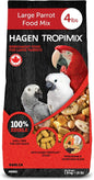 Hari Tropimix Bird Food, Hagen Large Parrot Food with Seeds, Fruit, Nuts, Vegetables, Grains, and Legumes, Enrichment Food, 4 lb