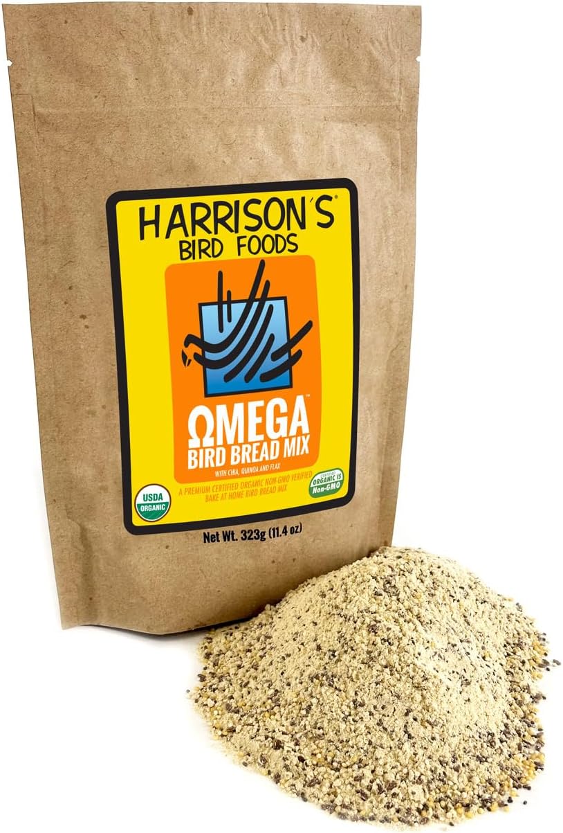 Harrison's Bird Foods Certified Organic NonGMO Omega Bird Bread Mix