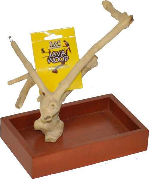 XSmall Java Wood Table Top Play Stand