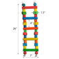 Happy Beaks x AE Cage - Wood Flexible Ladder, Small