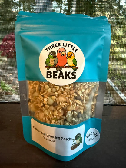 Three Little Beaks-Sprouted Seed Blend, 2oz