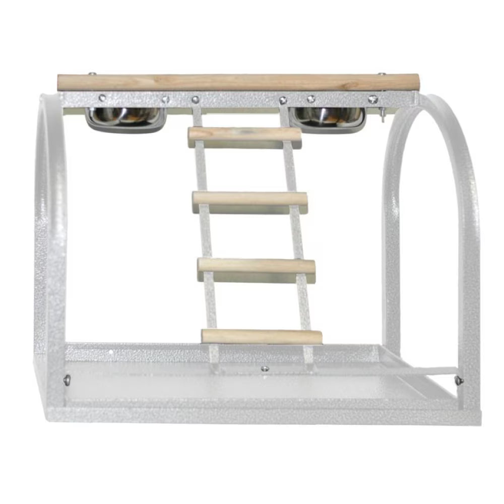 Table Stand with Ladders and Cups, White
