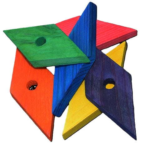 Wood Diamond - Small - 6pk