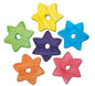 Wood Star - 6pk