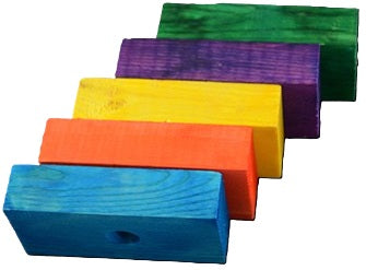 Wood Block - 3" x 1-1/2" x 3/4" - 6pk