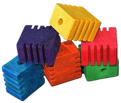 Medium Groovy Block - 1-1/2" x 1" - 6pk