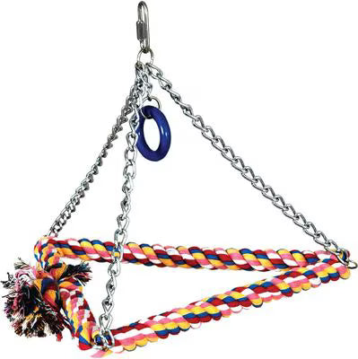 Caitec Featherland Paradise Cotton Pyramid Swing Bird Toy, Large