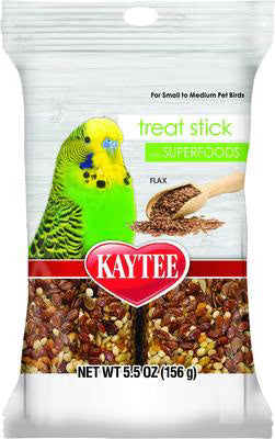 Kaytee Avian Superfood Treat Stick Flax Bird Treat, 5.5-oz