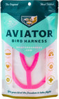 The Aviator Bird Harness & Leash, Medium, Pink