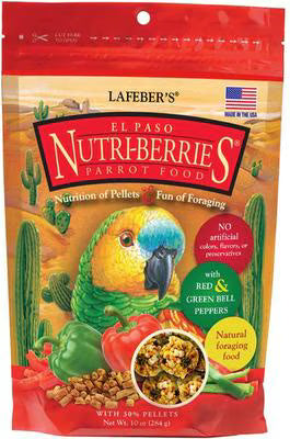 Lafeber El Paso Nutri-Berries Parrot Food, 10-oz