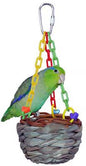 Super Bird Creations Hanging Treat Basket Bird Toy, XSmall